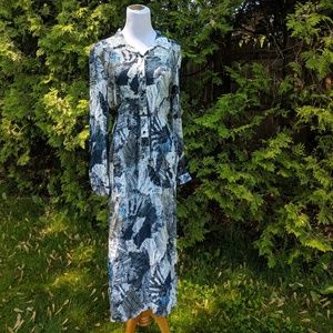 Vintage French Connection Long Sleeve print dress.